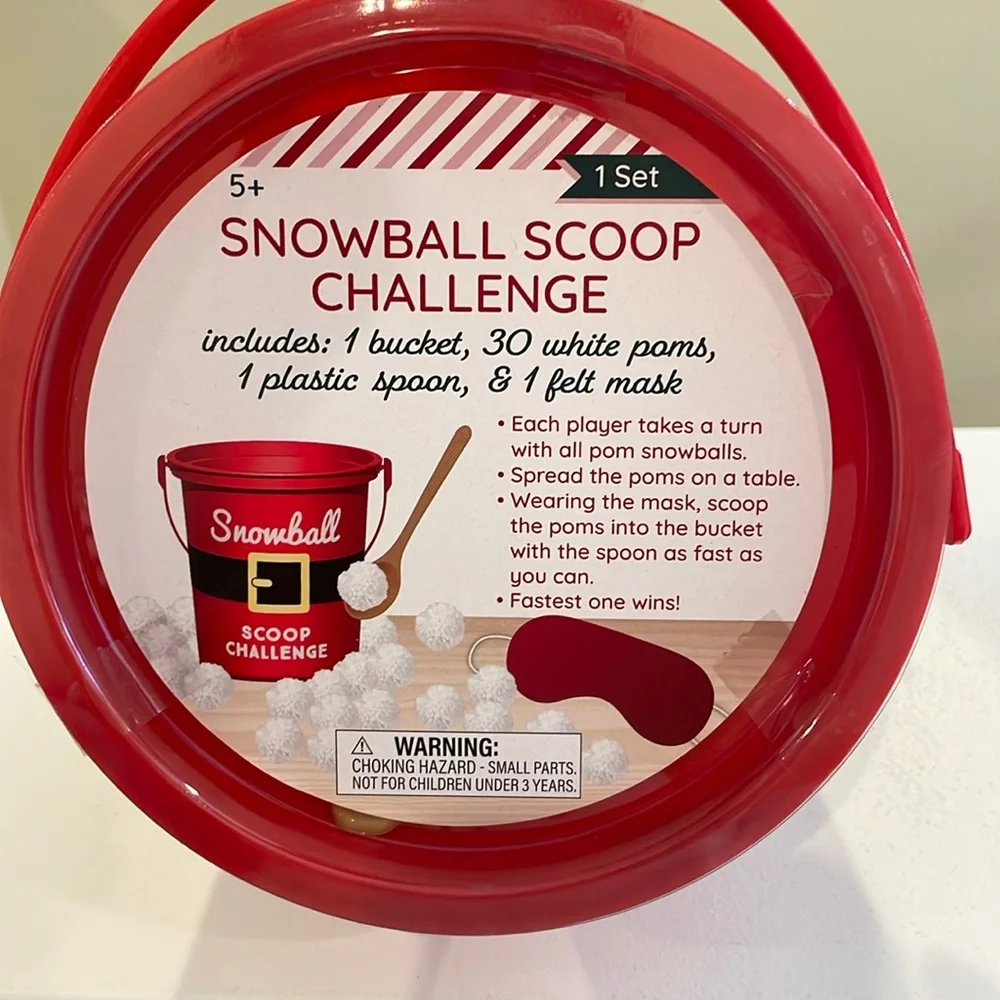 New Target Bullseye Playground Snowball Scoop Challenge Christmas Pail